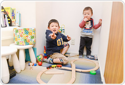 キッズルーム完備＆ご褒美