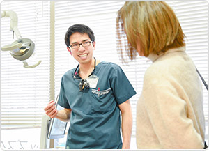 納得して頂くまでしっかり説明 写真